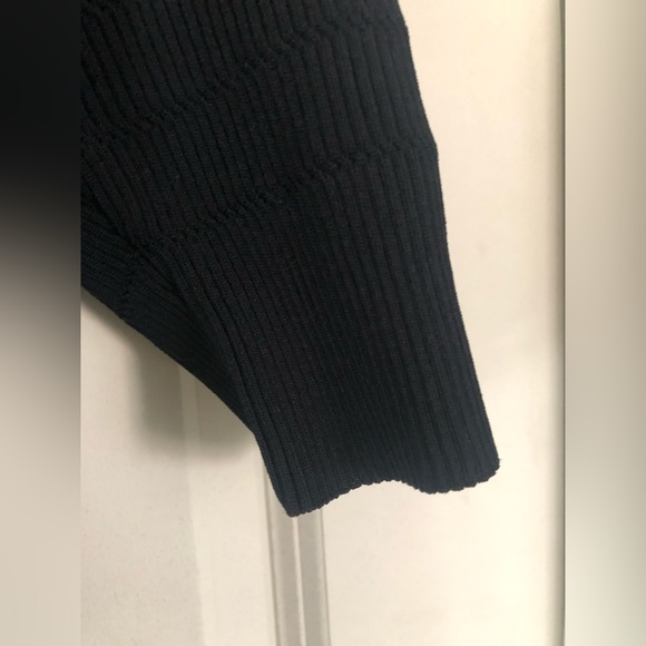 SANDRO CECIL BLACK SCALLOPED TRIM CARDIGAN - Picture 10 of 16